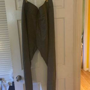 Silver leggings with zip sides by Serena